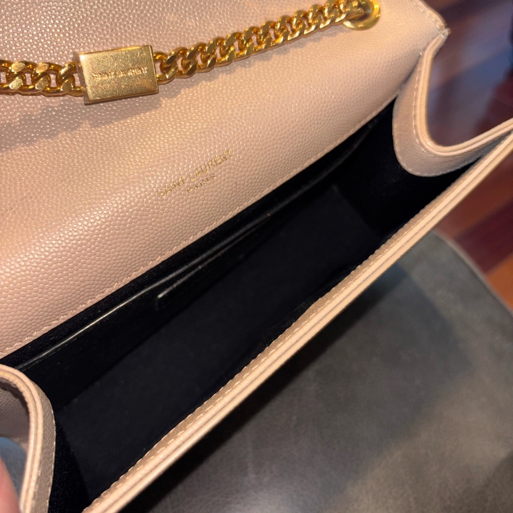 Saint Laurent Beige Chain Wallet - Picture 6 of 8